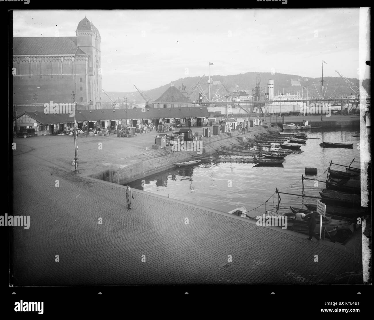 Photograph showing the peat director at the fish hall, likely ...