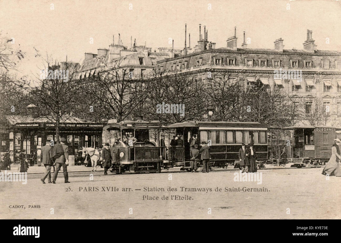 Tramways de Paris à SaintGermain Francq Stock Photo Alamy