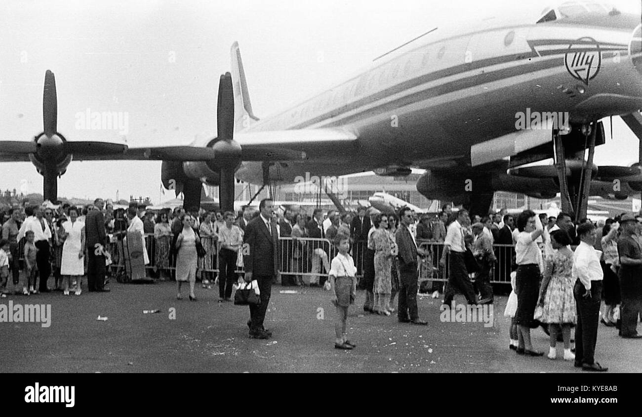 Tu-114 Paryż1961 Stock Photo