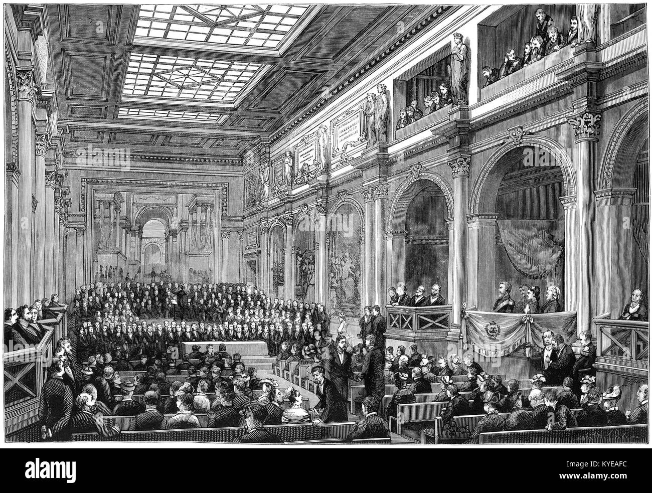 Une séance solennelle au palais des académies à Bruxelles Stock Photo ...