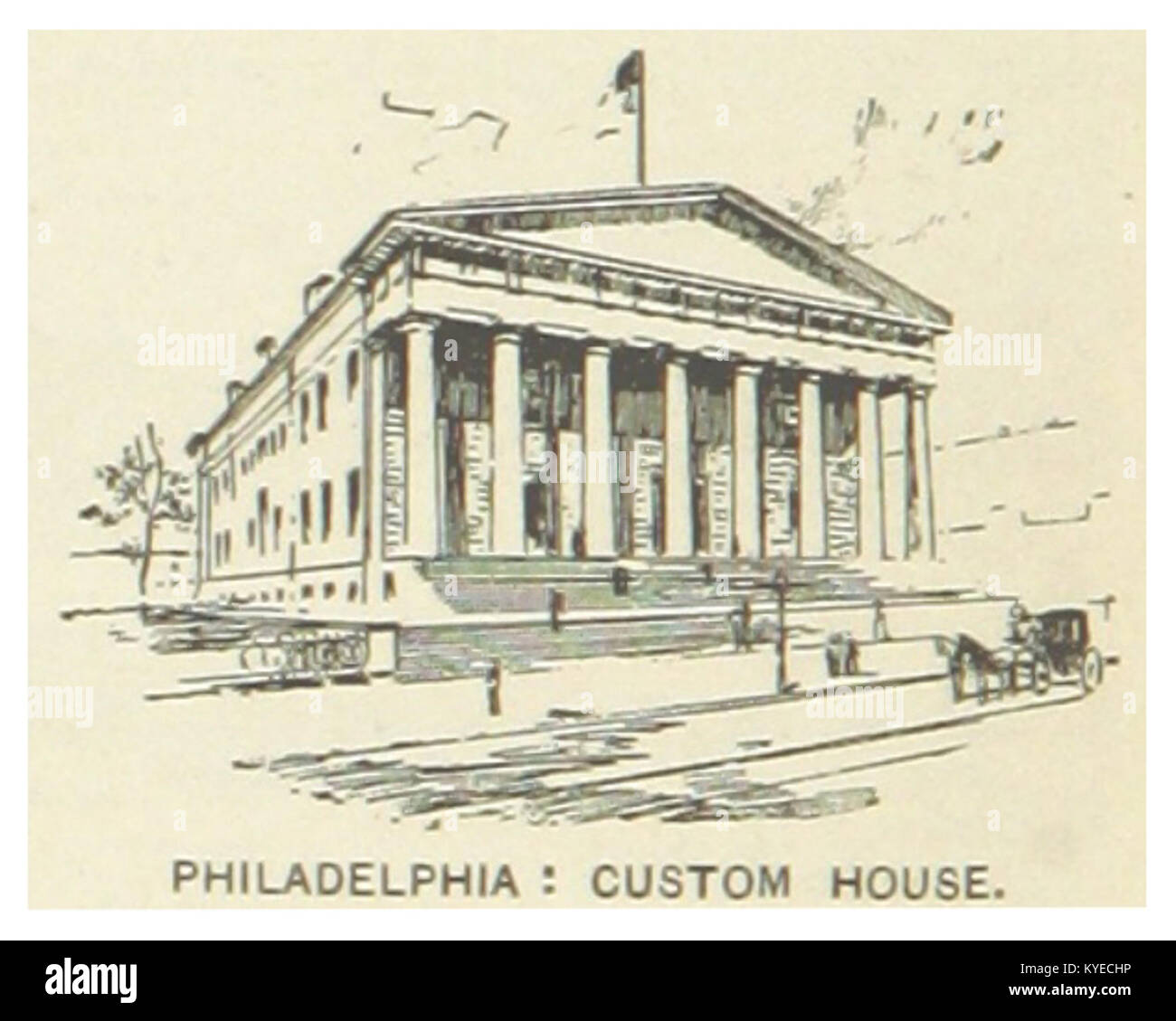 US-PA(1891) p720 PHILADELPHIA, CUSTOM HOUSE Stock Photo - Alamy