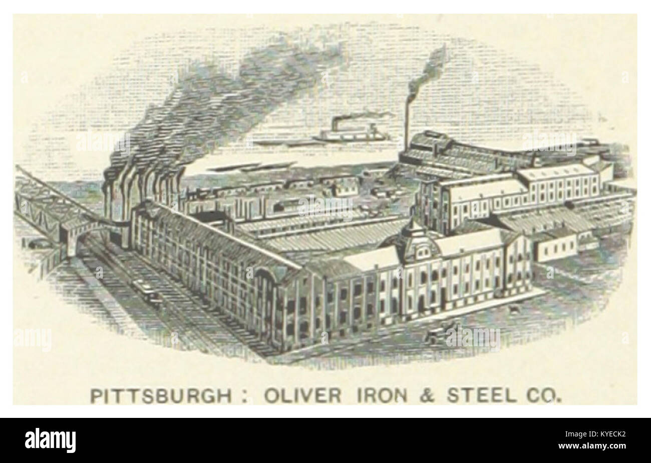 USPA(1891) p752 PITTSBURGH, COMPLEX OF THE OLIVER IRON & STEEL COMPANY