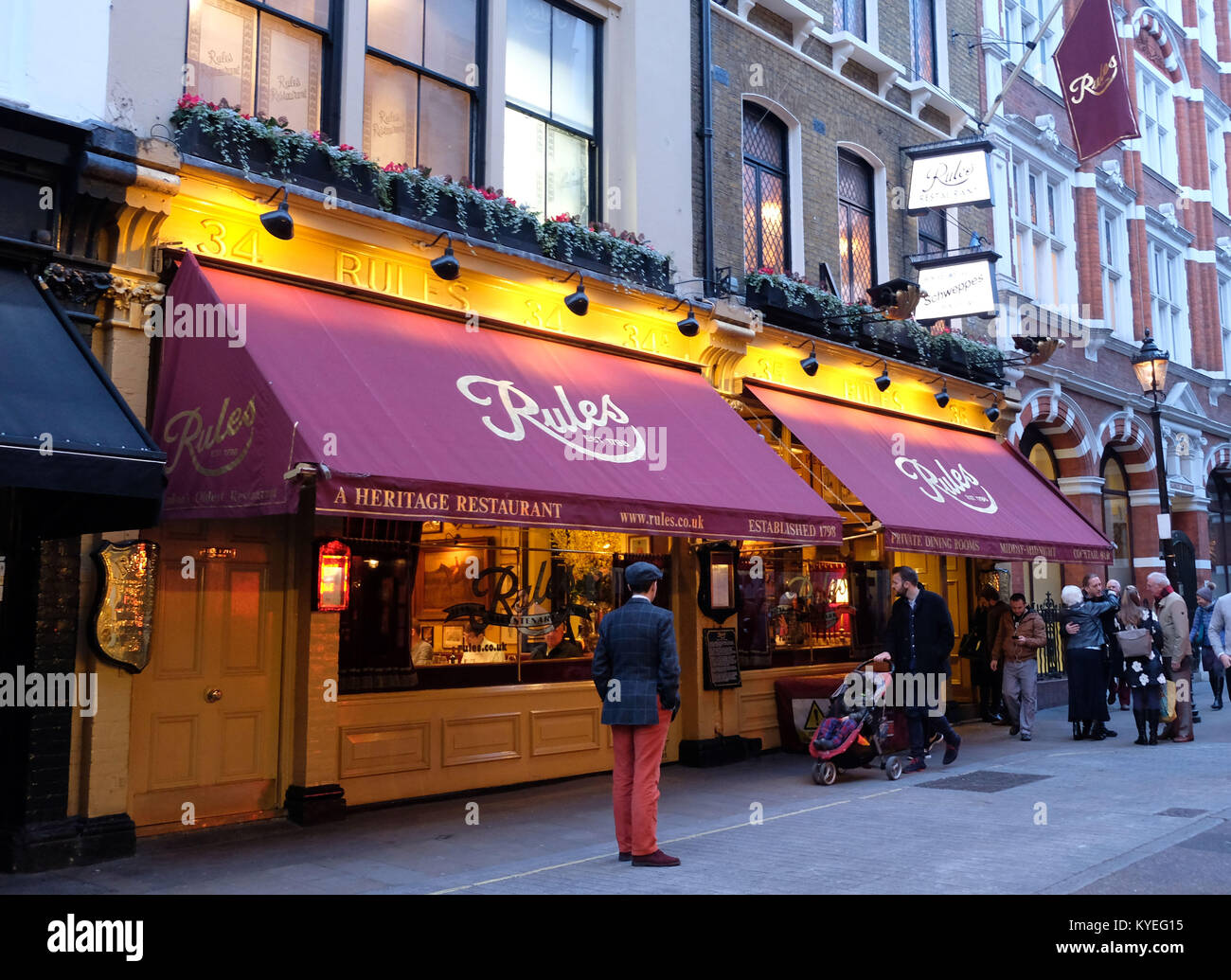 Rules restaurant London Stock Photo Alamy