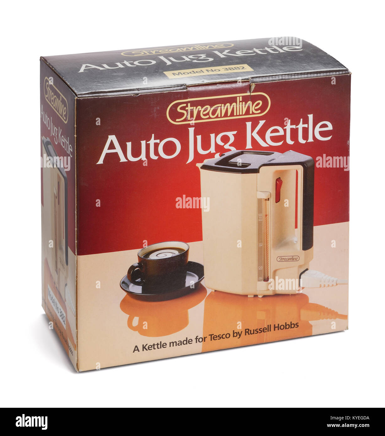 Old vintage retro box for an electric kettle Stock Photo