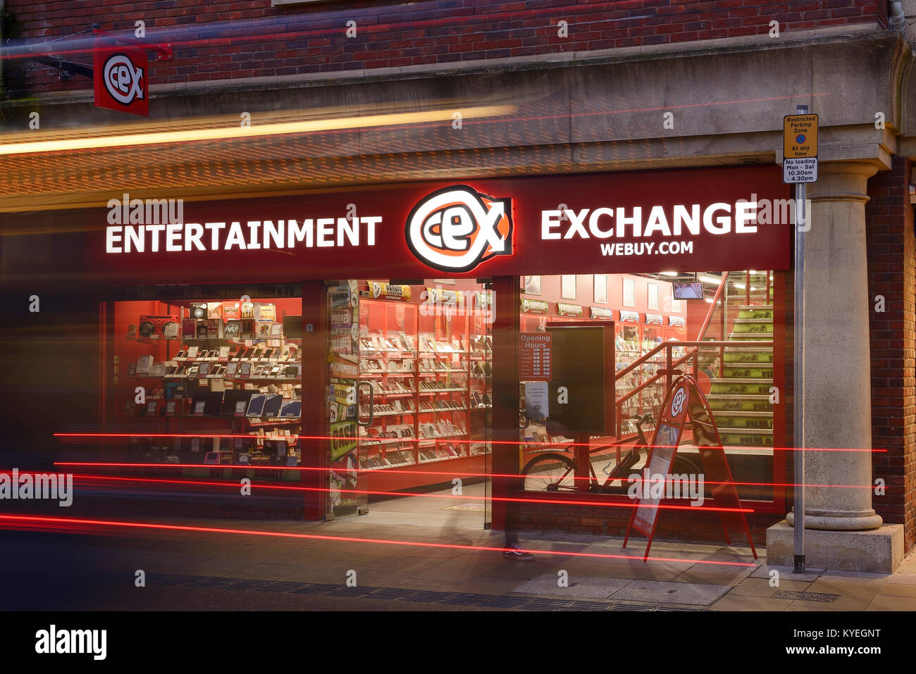 Entertainment Exchange shop on Frodsham Street in Chester city centre UK Stock Photo