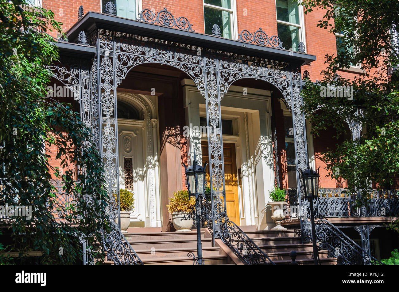 The door of a house in Gramercy, New York, USA Stock Photo Alamy