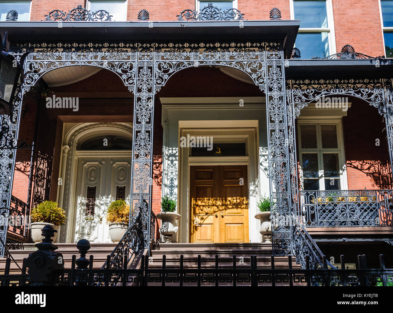 The door of a house in Gramercy, New York, USA Stock Photo Alamy