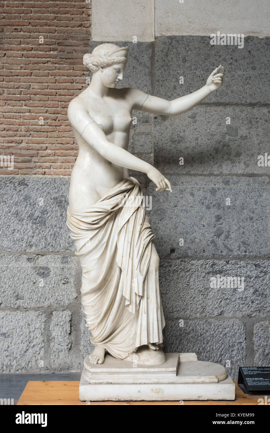 Naples. Italy. Venus (or Aphrodite) of Capua, Roman copy of a Greek original from the 4th century BC. Museo Archeologico Nazionale di Napoli. Stock Photo