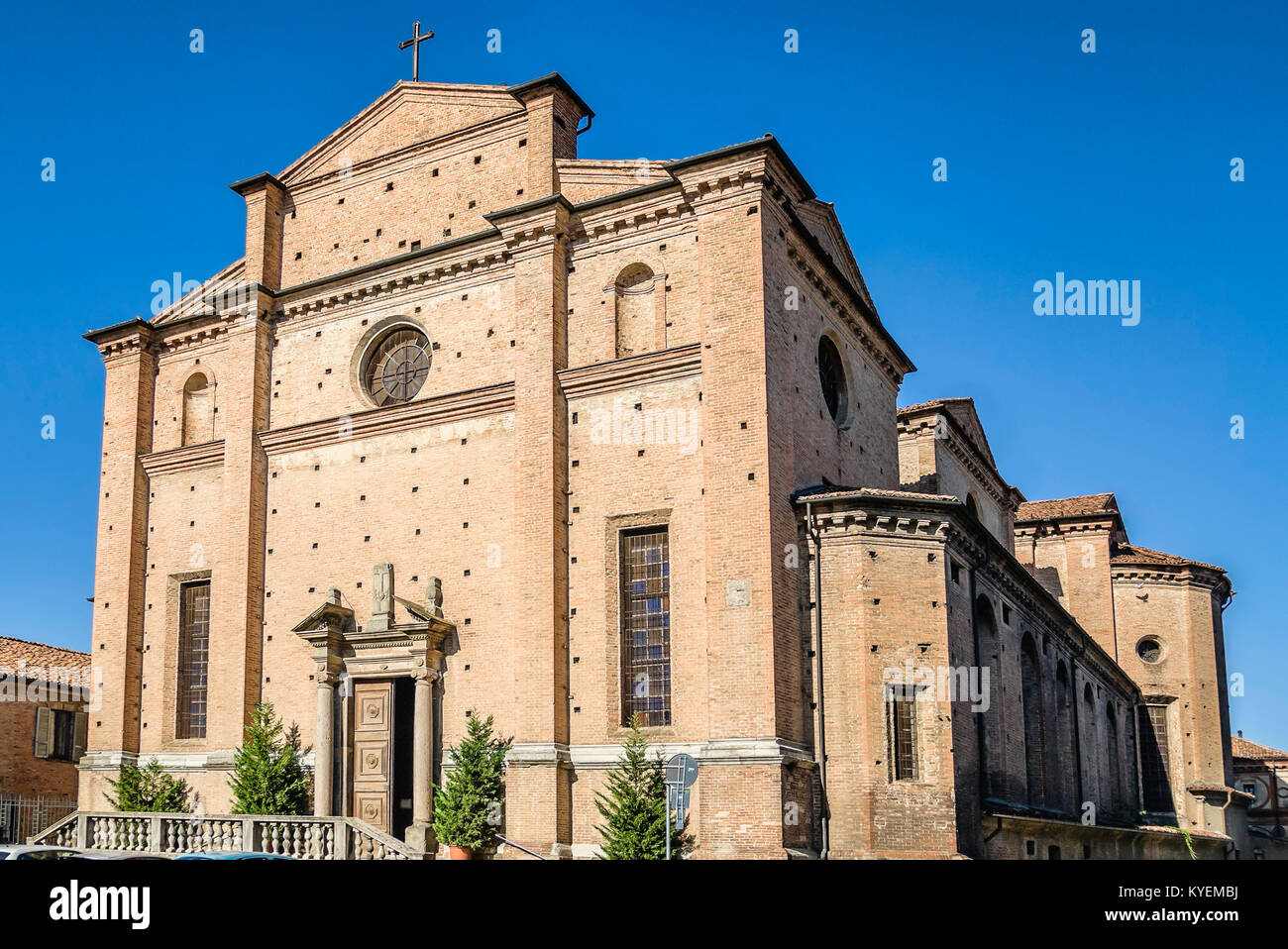 San Sepolcro, a Renaissance style, Roman Catholic church and convent in Piacenza, Italy Stock Photo