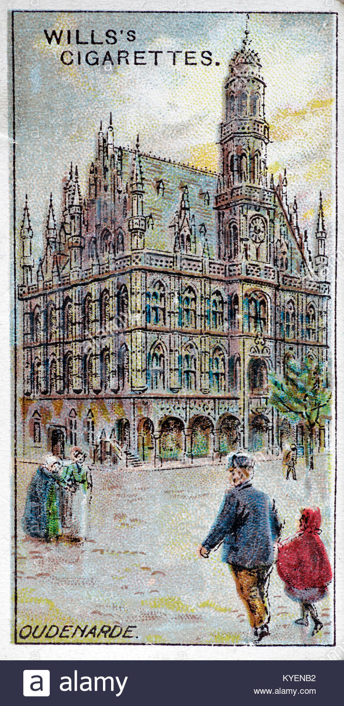 Oudenaarde Town Hall, Oudenaarde, Belgium circa 1915 Stock Photo