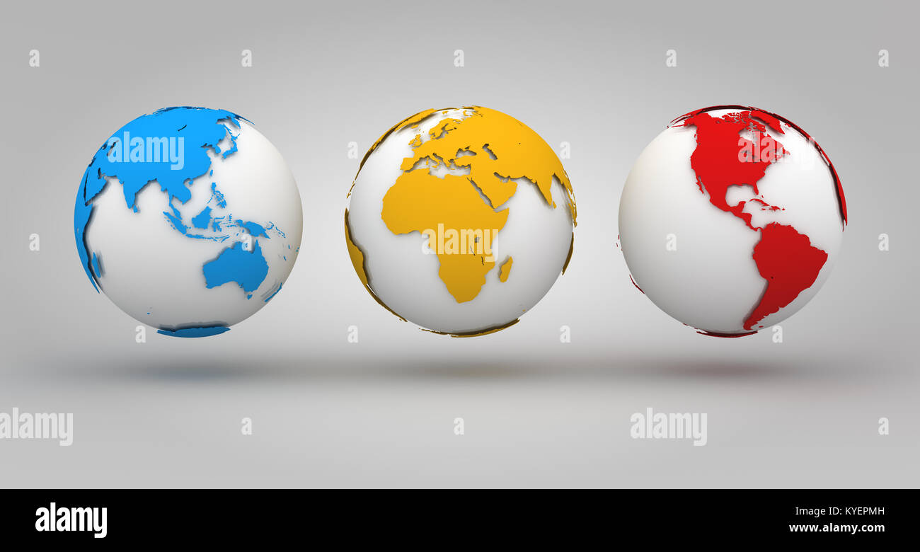 Colorful World Background , This is a 3d rendered computer generated ...