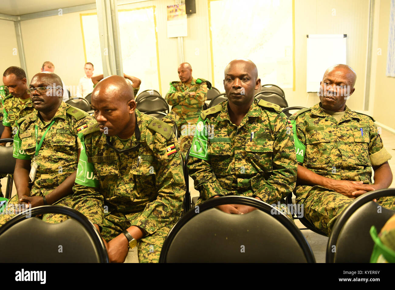 Senior officers of the African Union Mission in Somalia (AMISOM