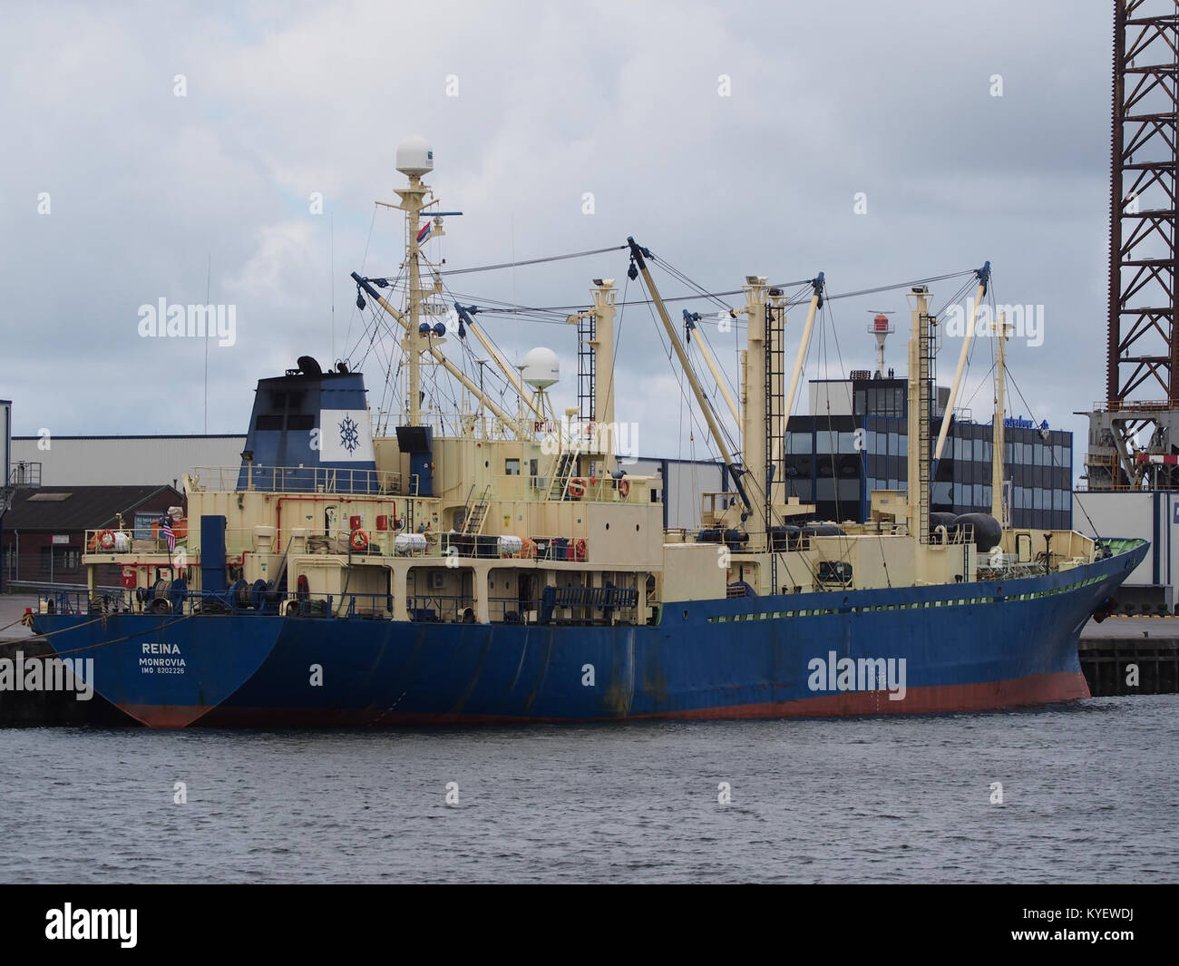 A photograph of the ship reina built in 1989 with imo number 8202226