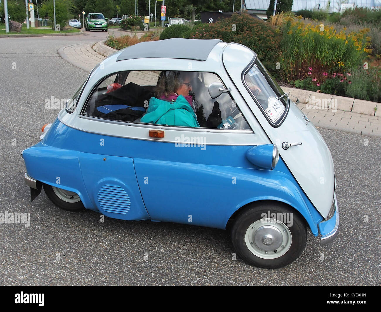 Ausfahrt Rund ums Schloss 2017, Teilnehmer 132, BMW 250 Isetta Bild 2 Stock Photo