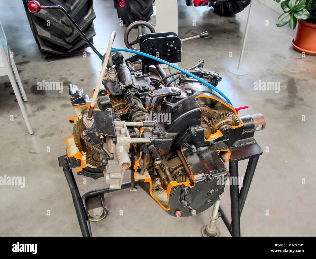 A Photograph Of An Unimog Transmission At The Unimoc Museum Showcasing A Photograph Of An Unimog Transmission At The Unimoc Museum Showcasing