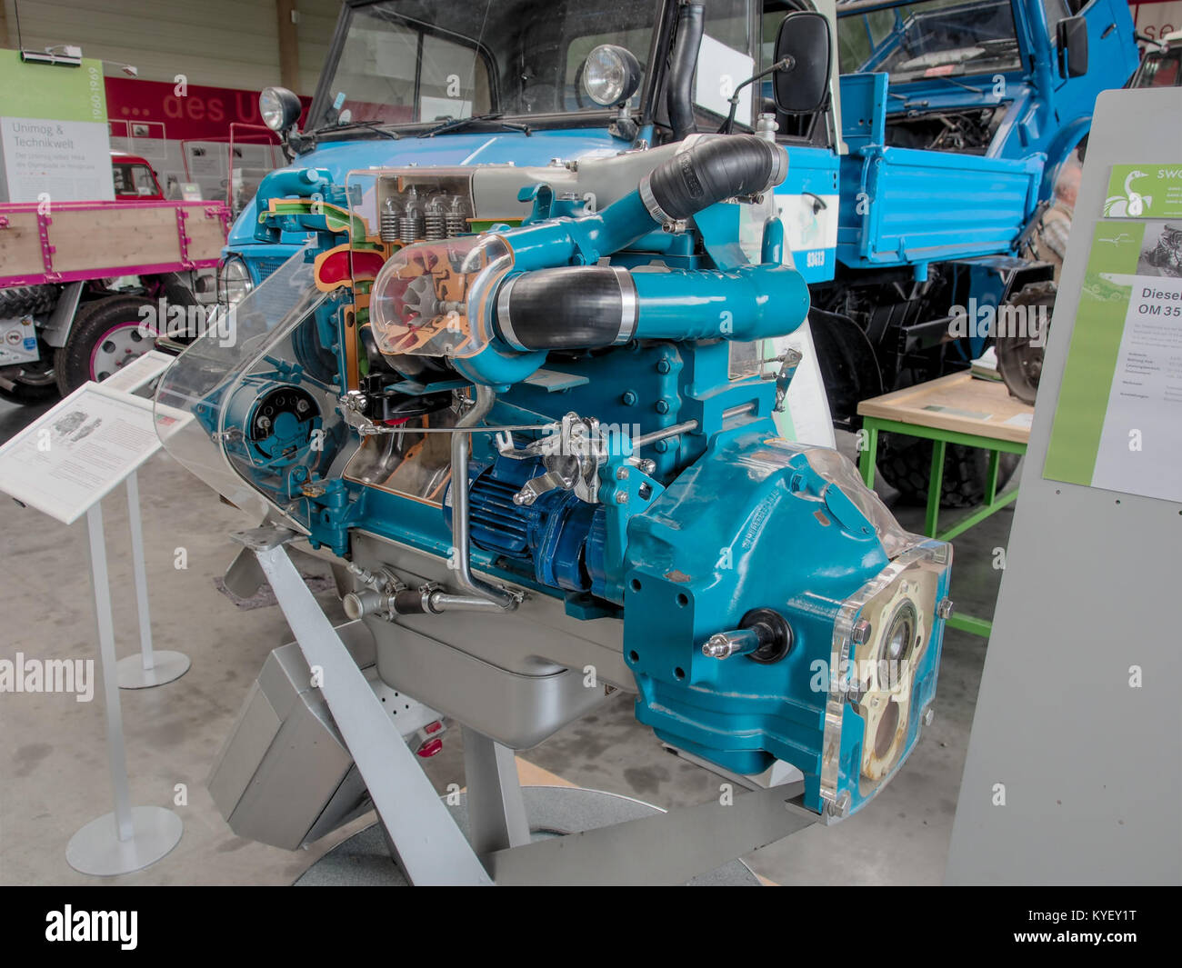Mercedes-Benz OM352 engine Stock Photo - Alamy
