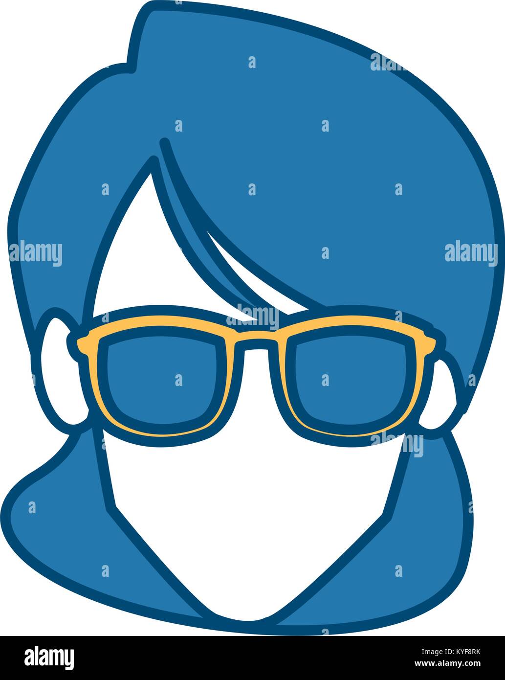 Faceless woman with glasses Stock Vector Image & Art - Alamy