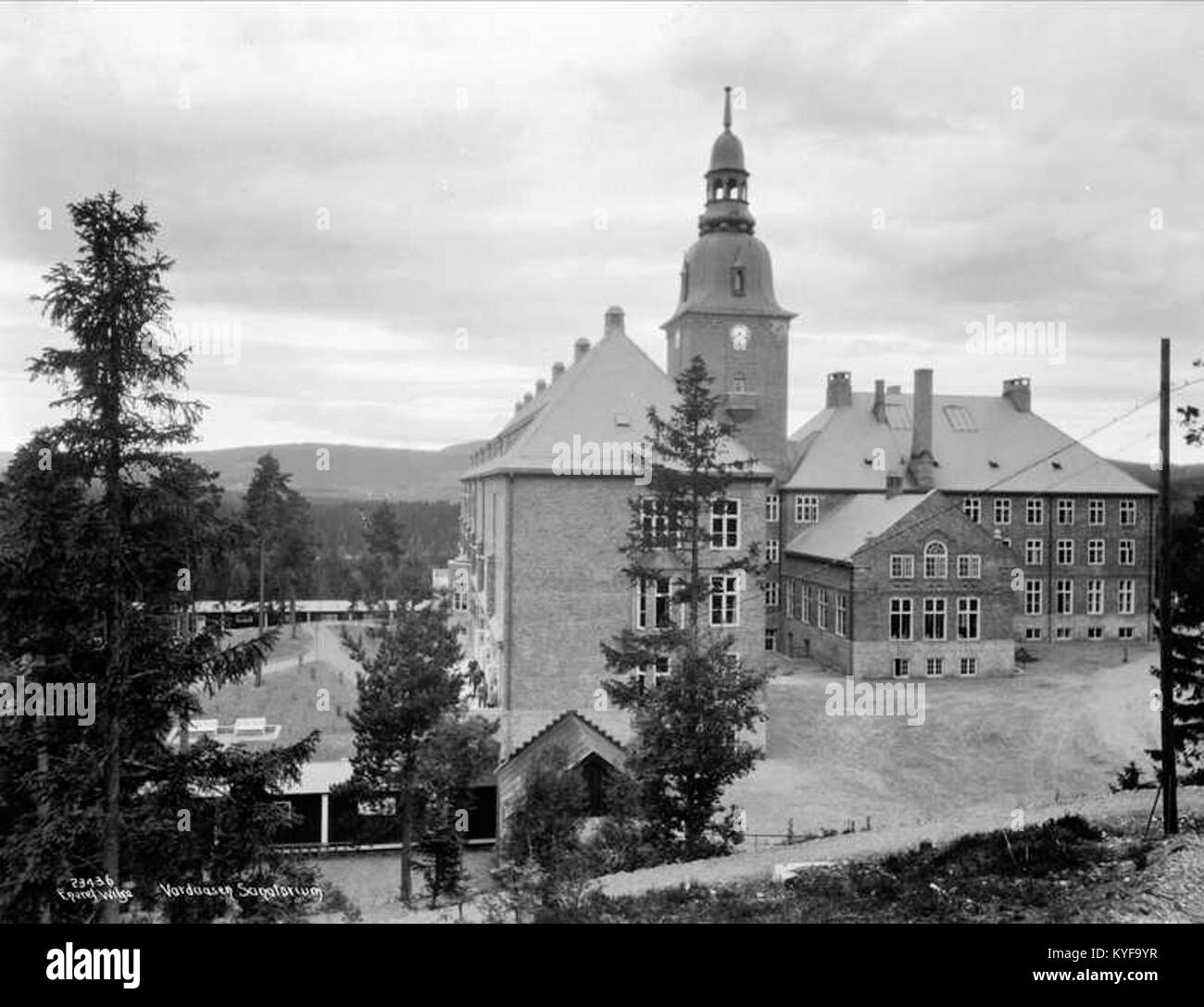Vardåsen Tuberculosis Sanatorium in Norway, photographed in 1923, was a ...