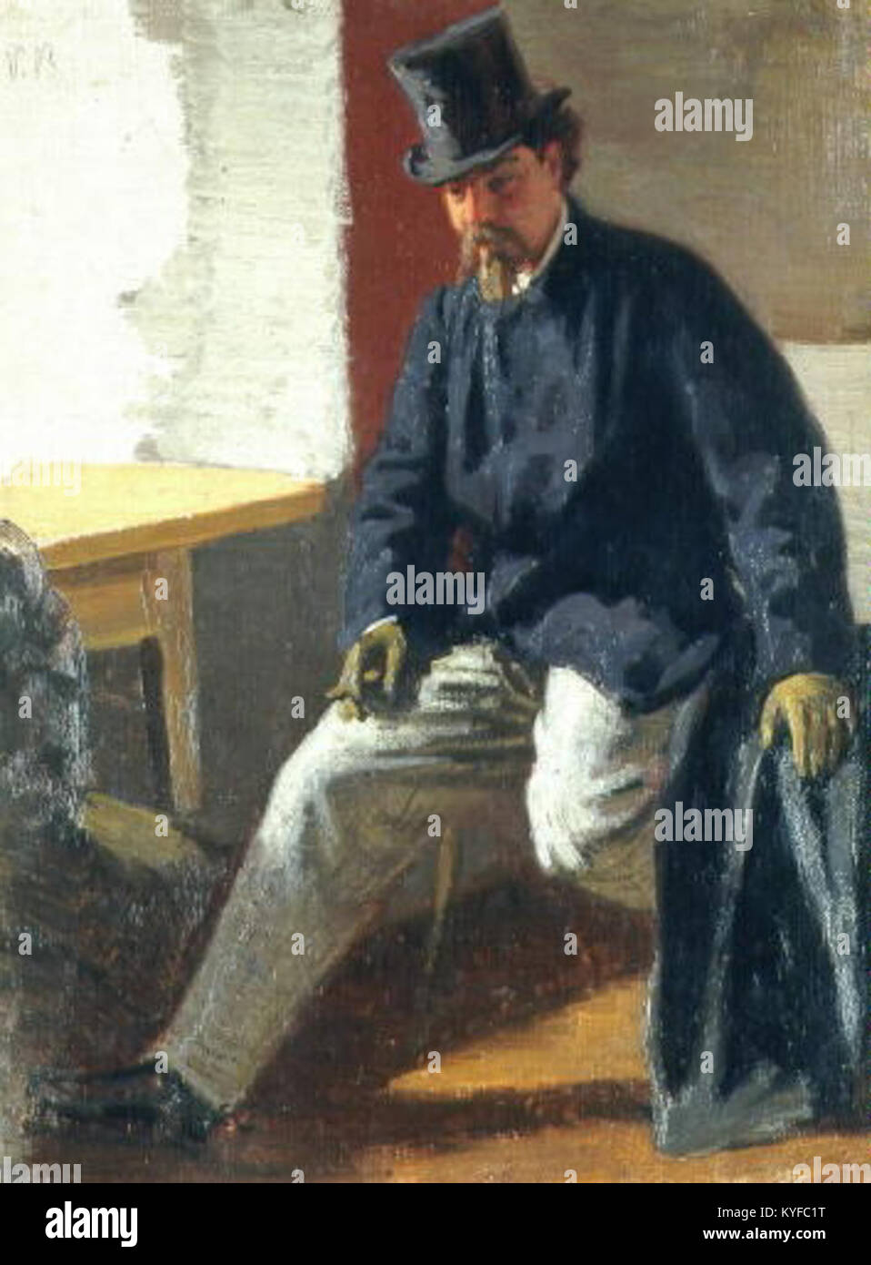 Viktor Barvitius 28. 3. 1834-9. 6. 1902 - Pan v cylindru, portretni Stock  Photo - Alamy