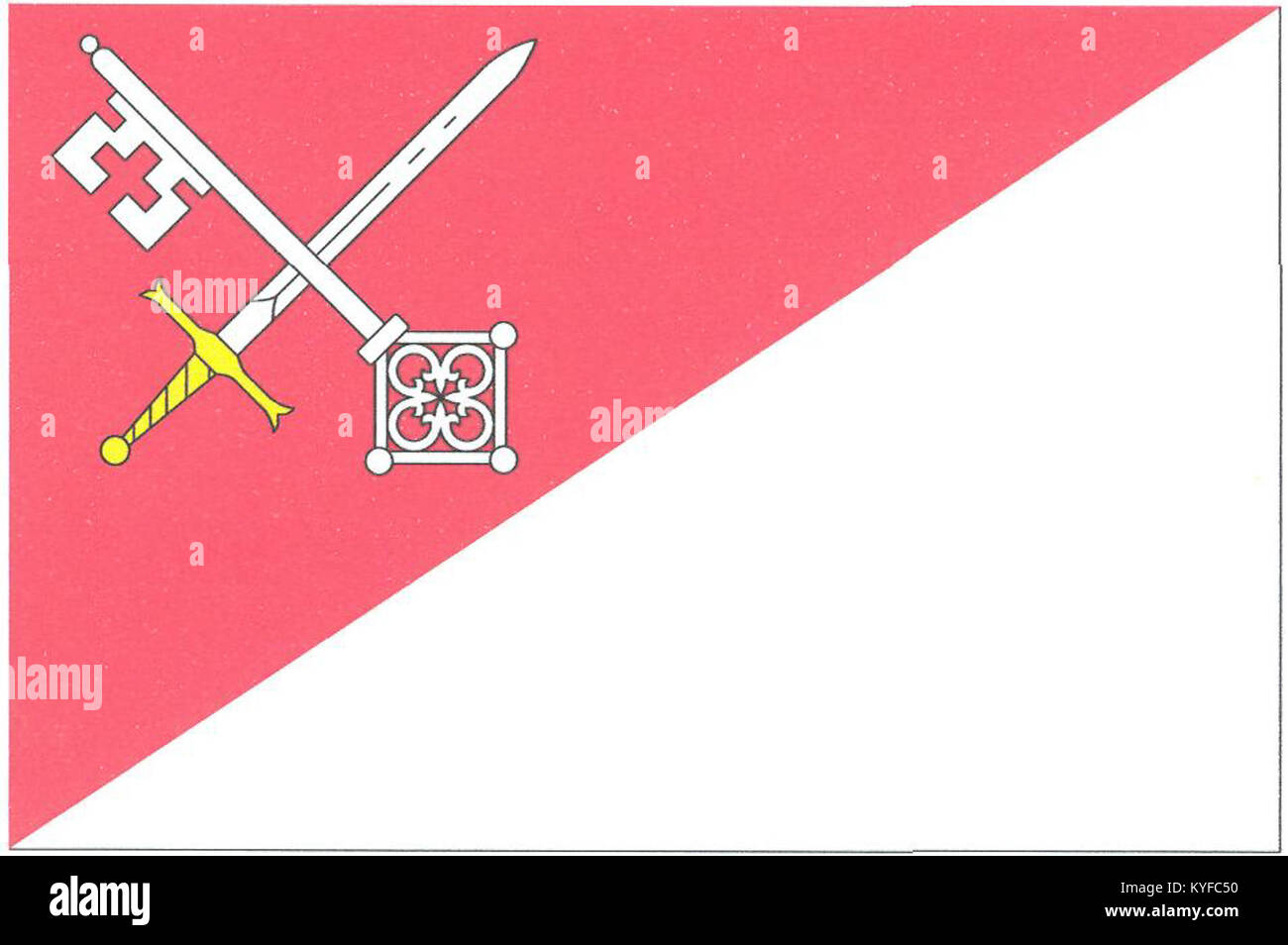 Vilémov (okres Havlíčkův Brod) vlajka Stock Photo