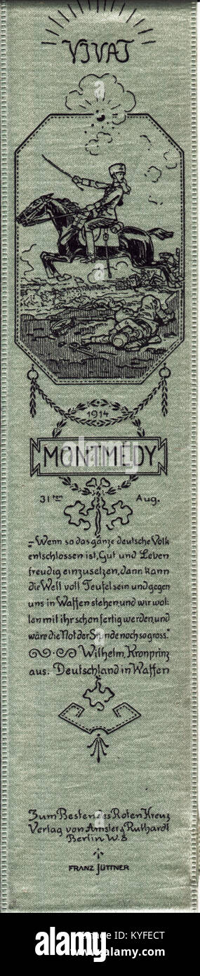 Vivat-bander - 1914-08-31 - Montmedy by Franz Jüttner Stock Photo