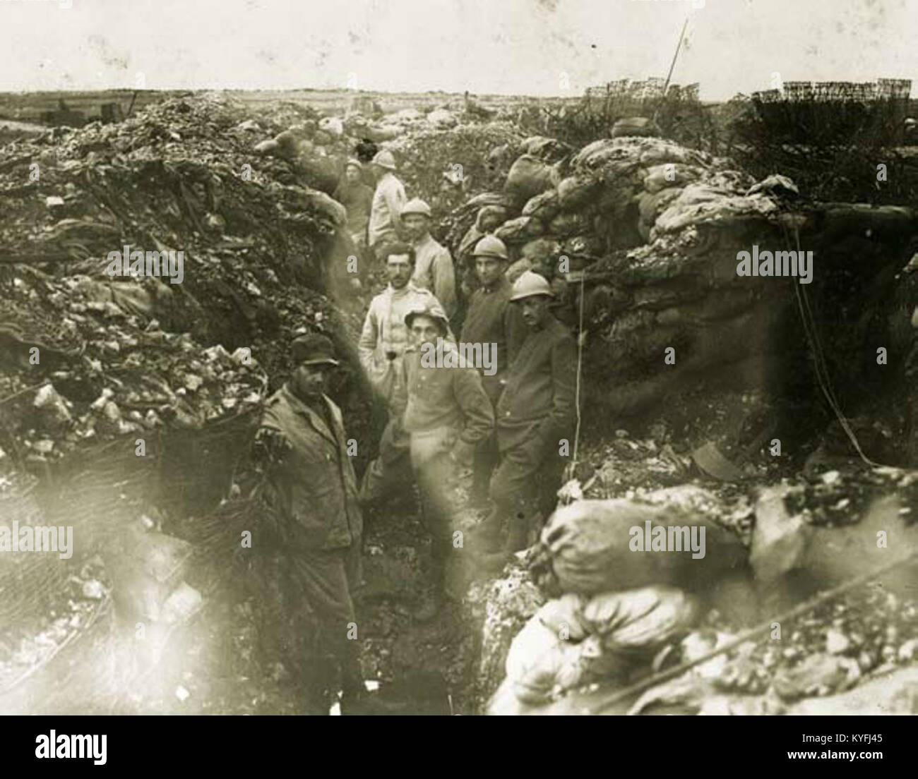 Trenches Cave In An image from Slovenia showing Italian caves and trenches in the Karst ...