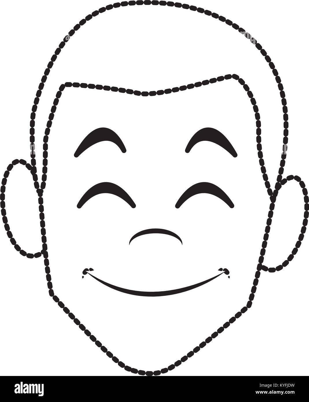 Man face smiling cartoon Stock Vector Image & Art - Alamy