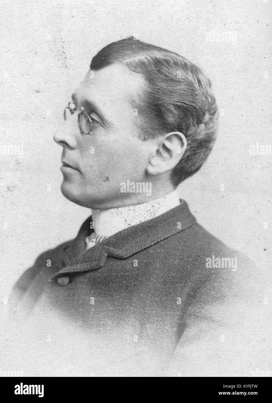 Władysław Szymanowski portret z 1892 roku przód cut b-cz Stock Photo ...