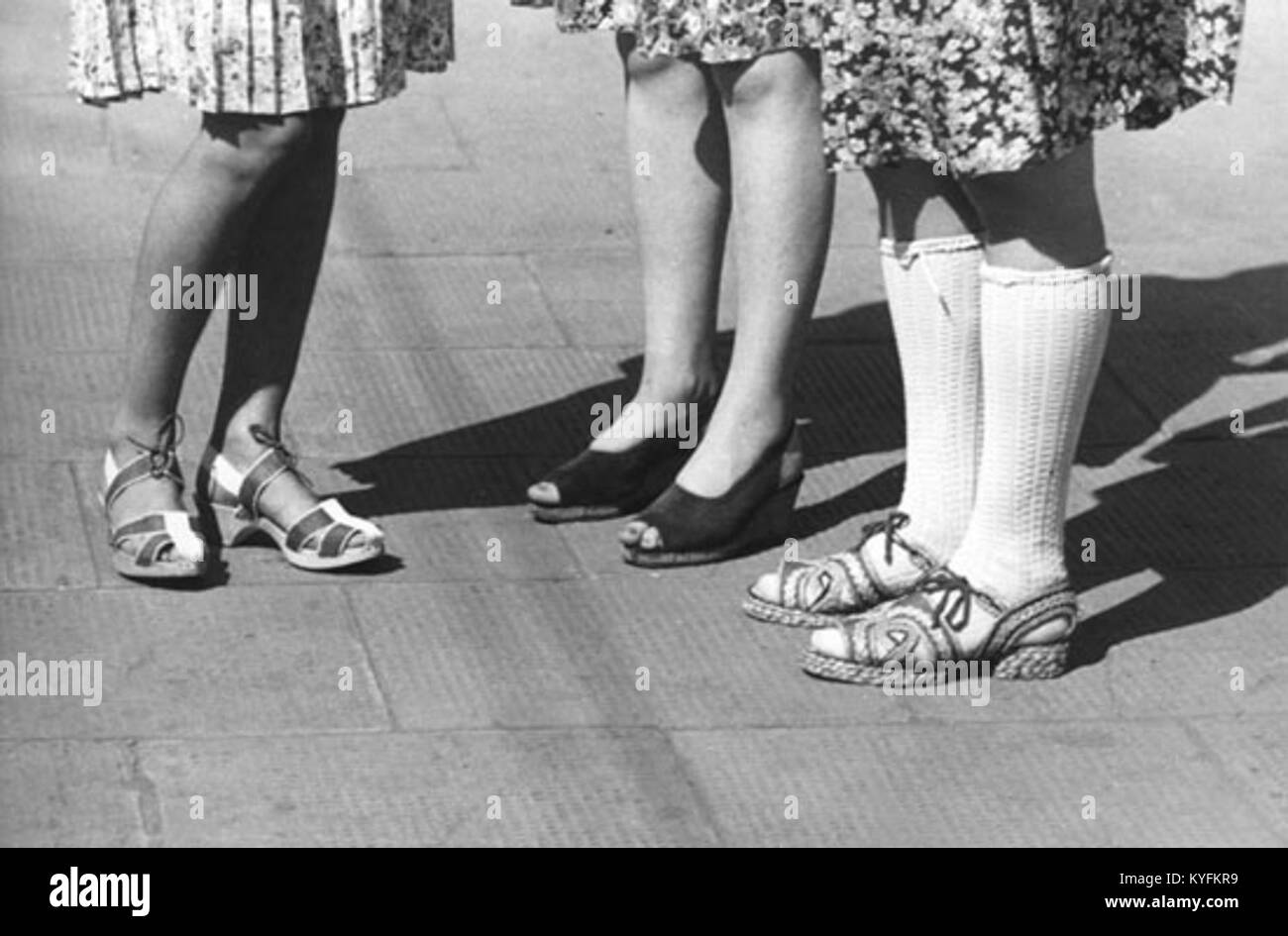 1940s fashion material Black and White Stock Photos & Images - Alamy