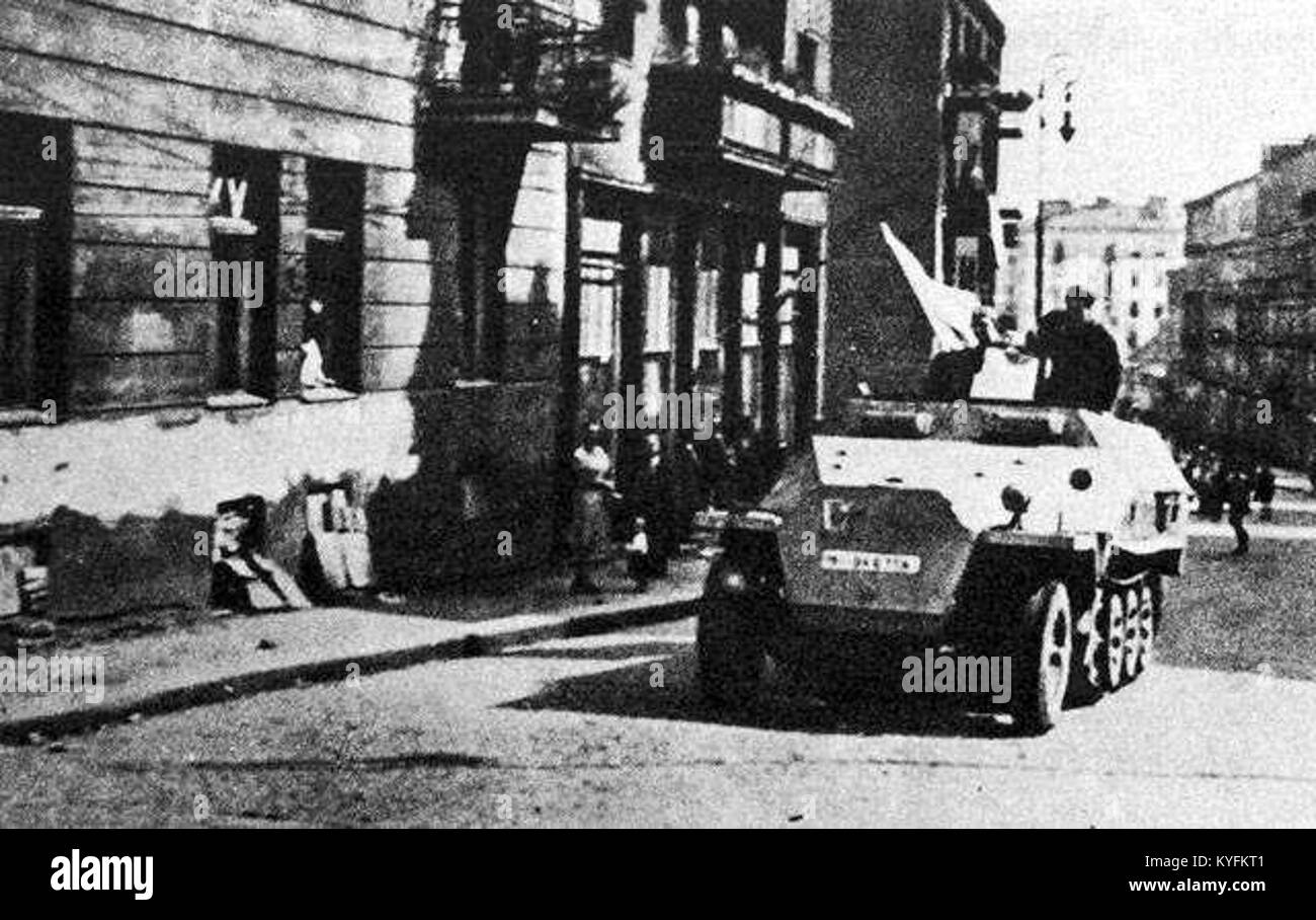 Warsaw Uprising Captured SdKfz 251 2 (1944 Stock Photo Alamy