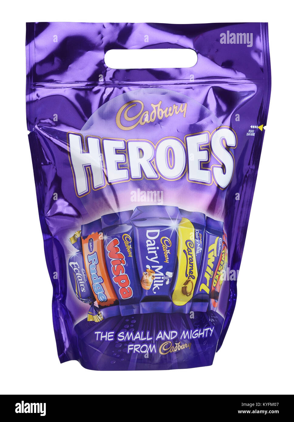Bag of Cadbury Heroes chocolate assortment Stock Photo