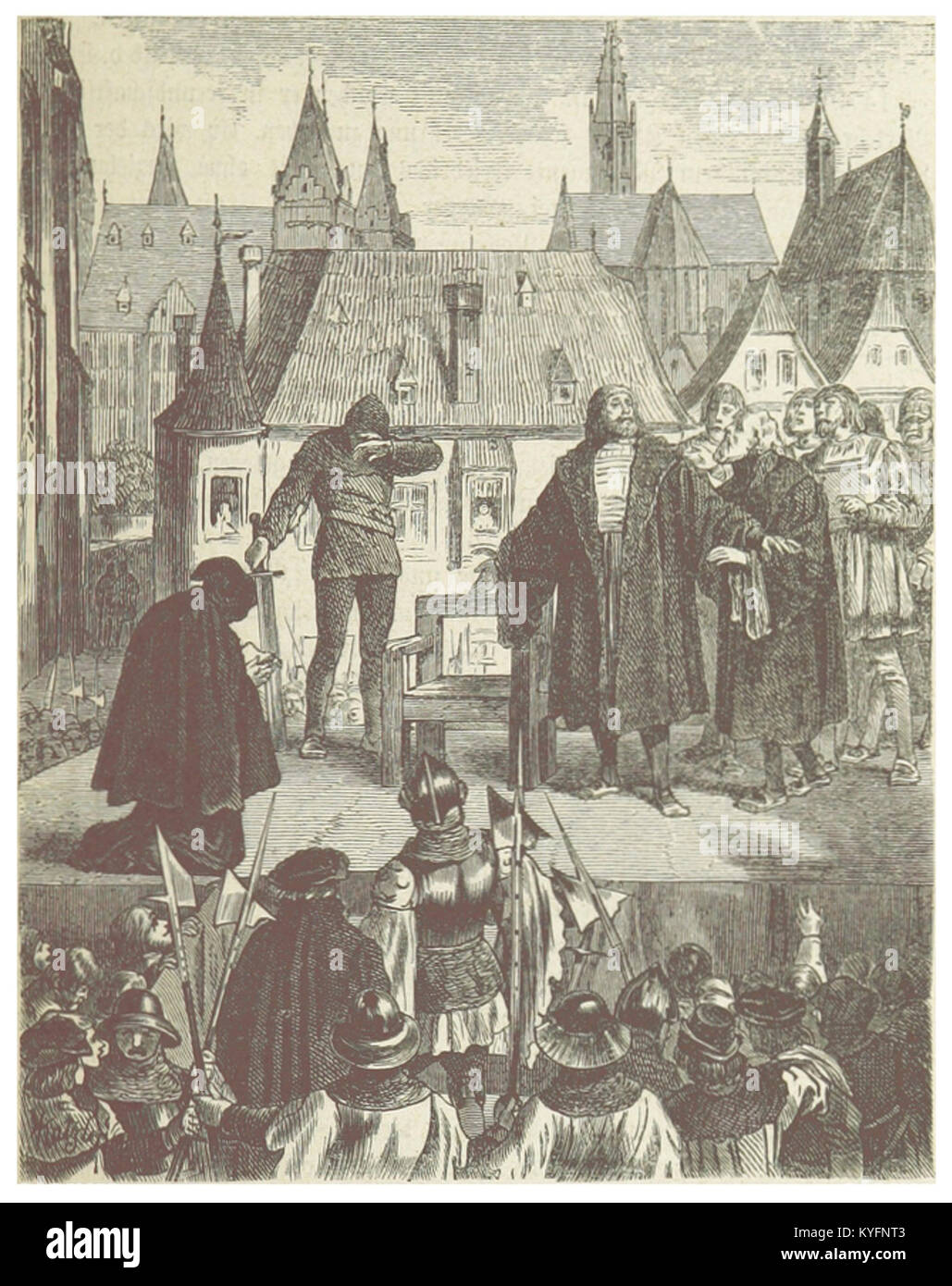 WEISS(1872) p119 Hinrichtung des Bürgermeisters Konrad Vorlauf Stock Photo