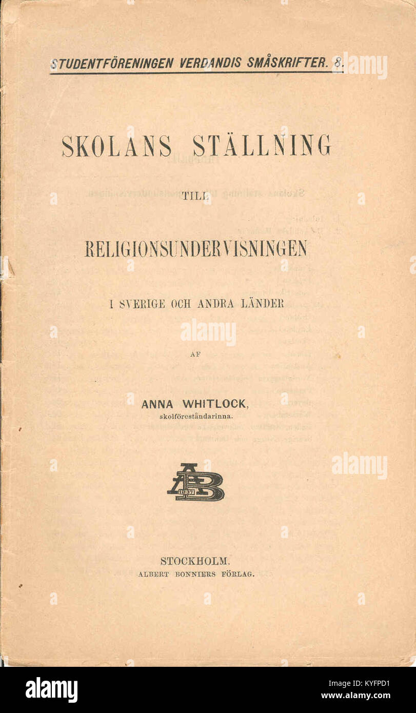 This title refers to a work by Whitlock discussing the role and status ...