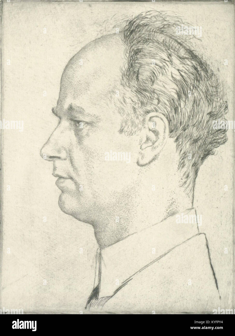 Wilhelm Furtwängler by Emil Orlik Stock Photo