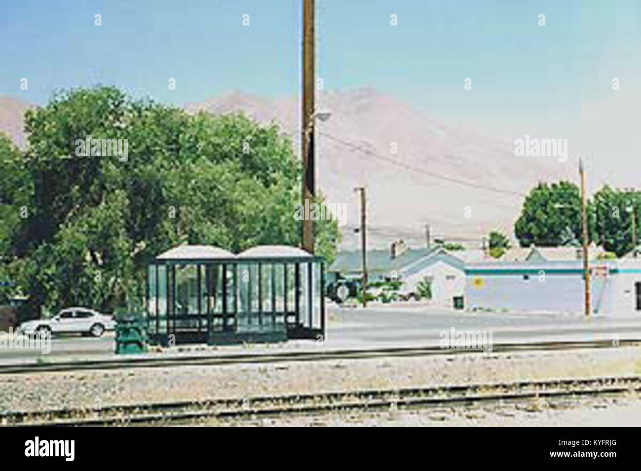 Winnemucca station from across the tracks, Jun 2003 Stock Photo Alamy