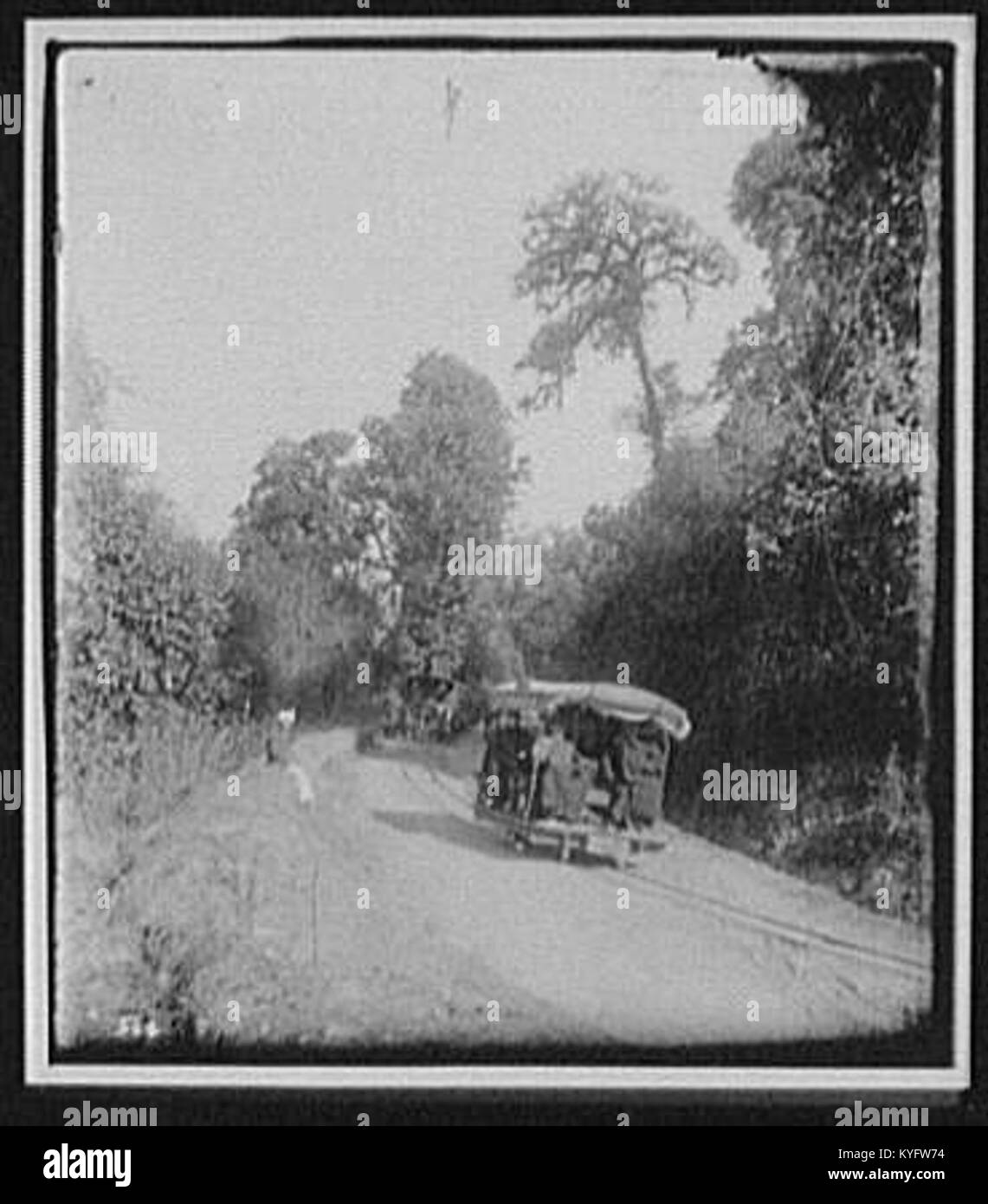 A historical photograph showing World Transportation Commission members ...