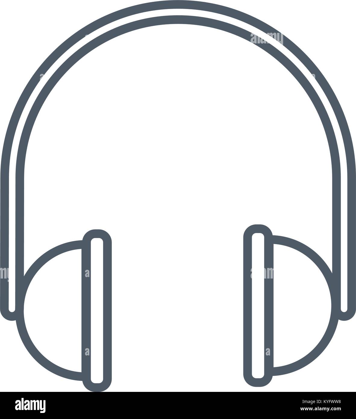 Music headphones device Stock Vector Image & Art - Alamy
