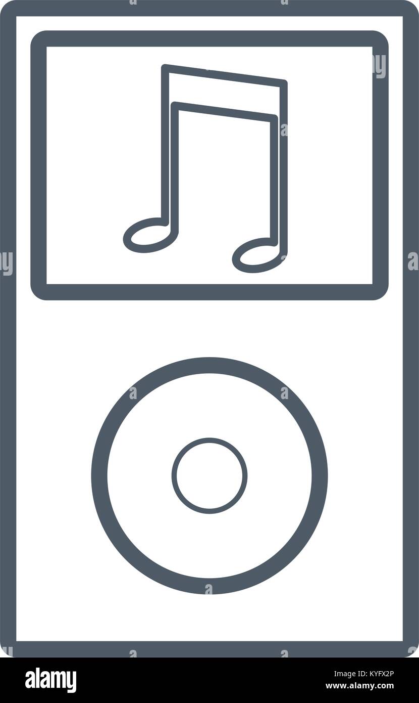 Music player device Stock Vector Image & Art - Alamy