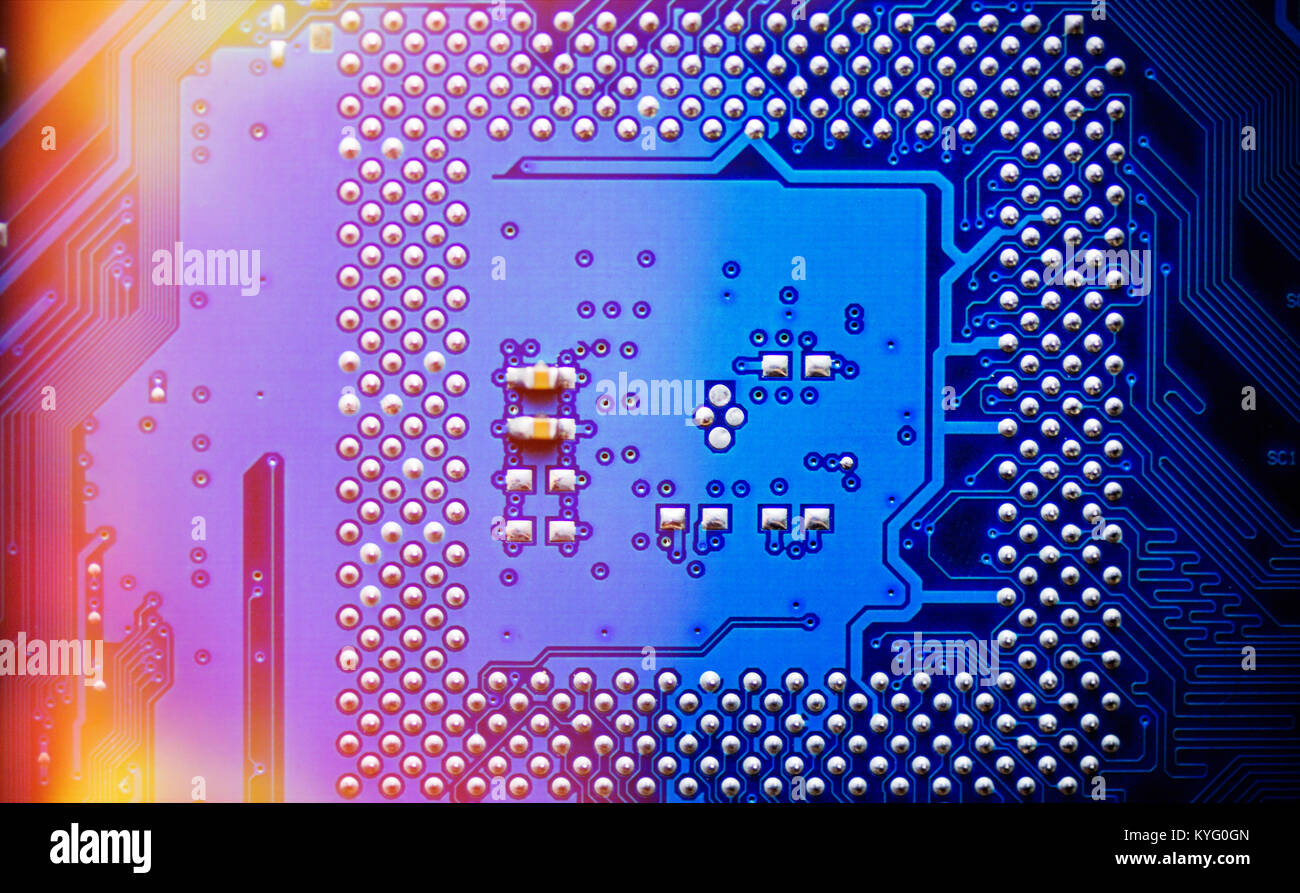 Electronic circuit board close up . Abstract background pattern Stock ...