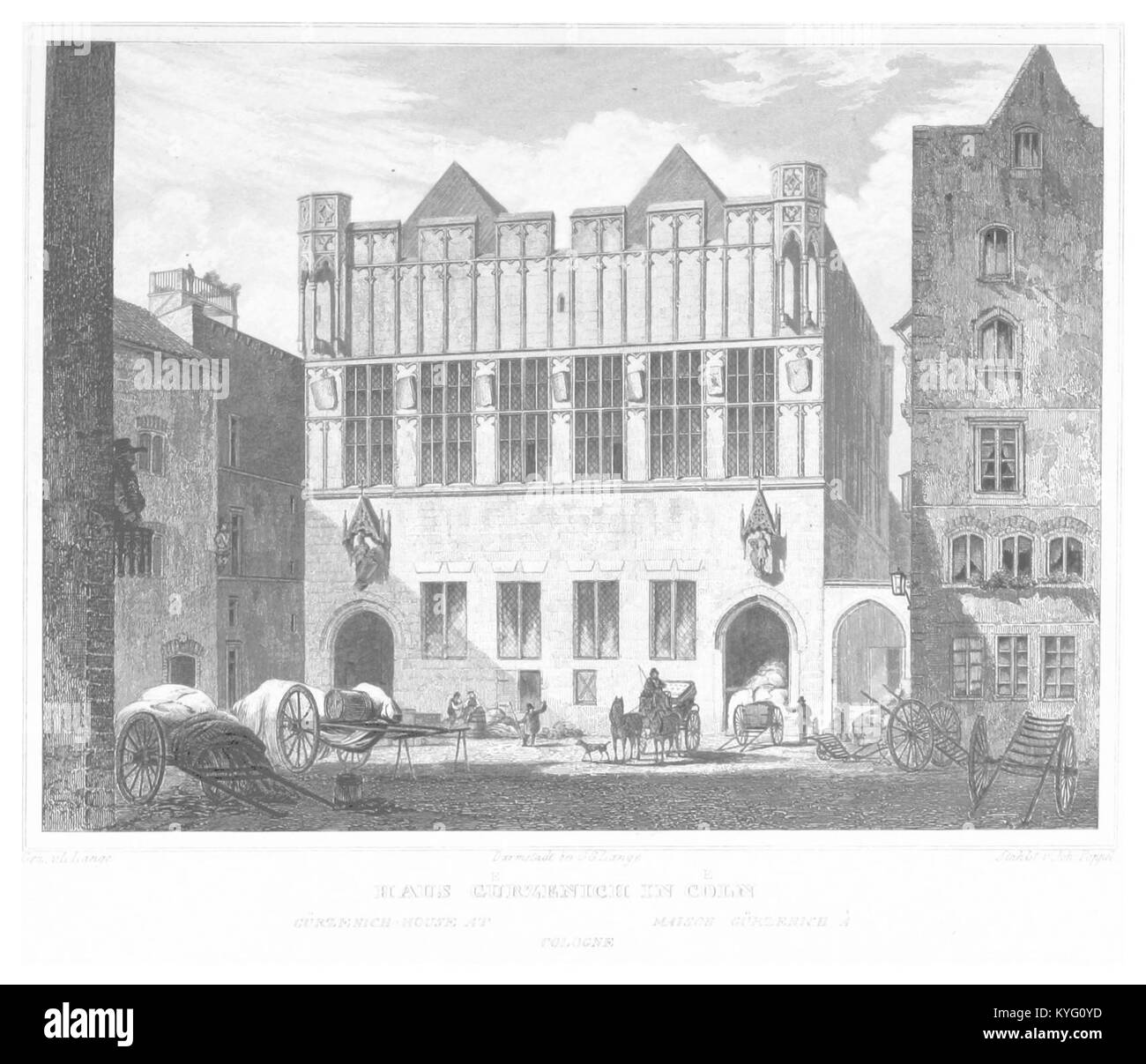 Poppel 1852 P453 Haus Gurzenich In Coln Stock Photo 171841025