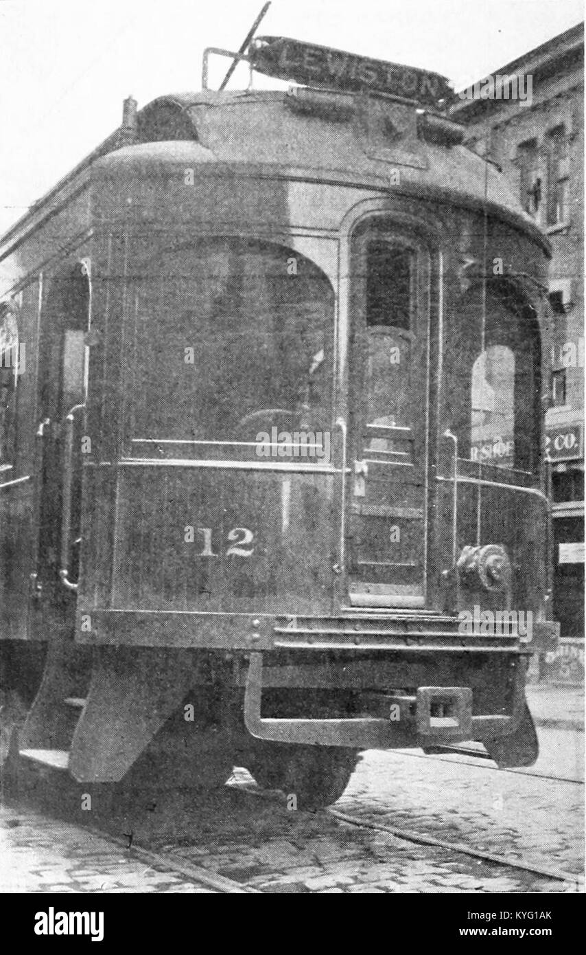 PortlandLewiston Interurban car, 1915 Stock Photo Alamy