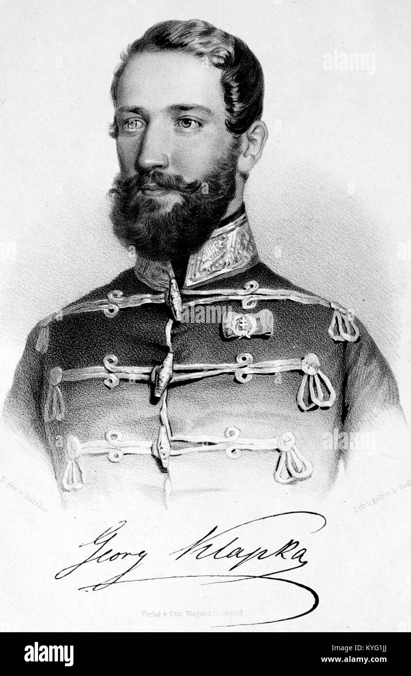 Portrait of György Klapka Stock Photo Alamy