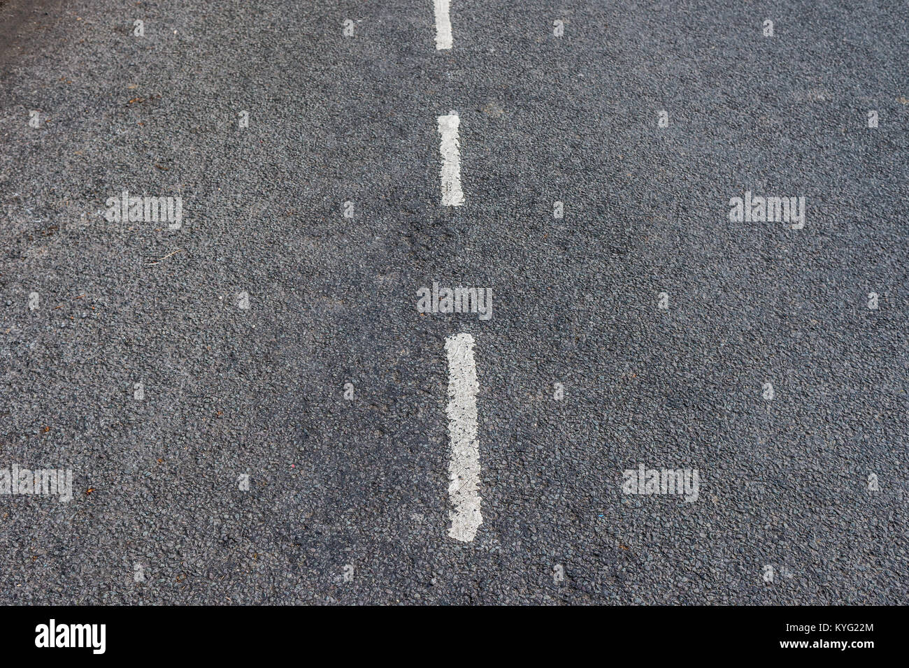 White lines on the road Stock Photo Alamy