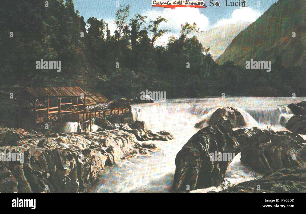 Postcard of Most na Soči Stock Photo - Alamy