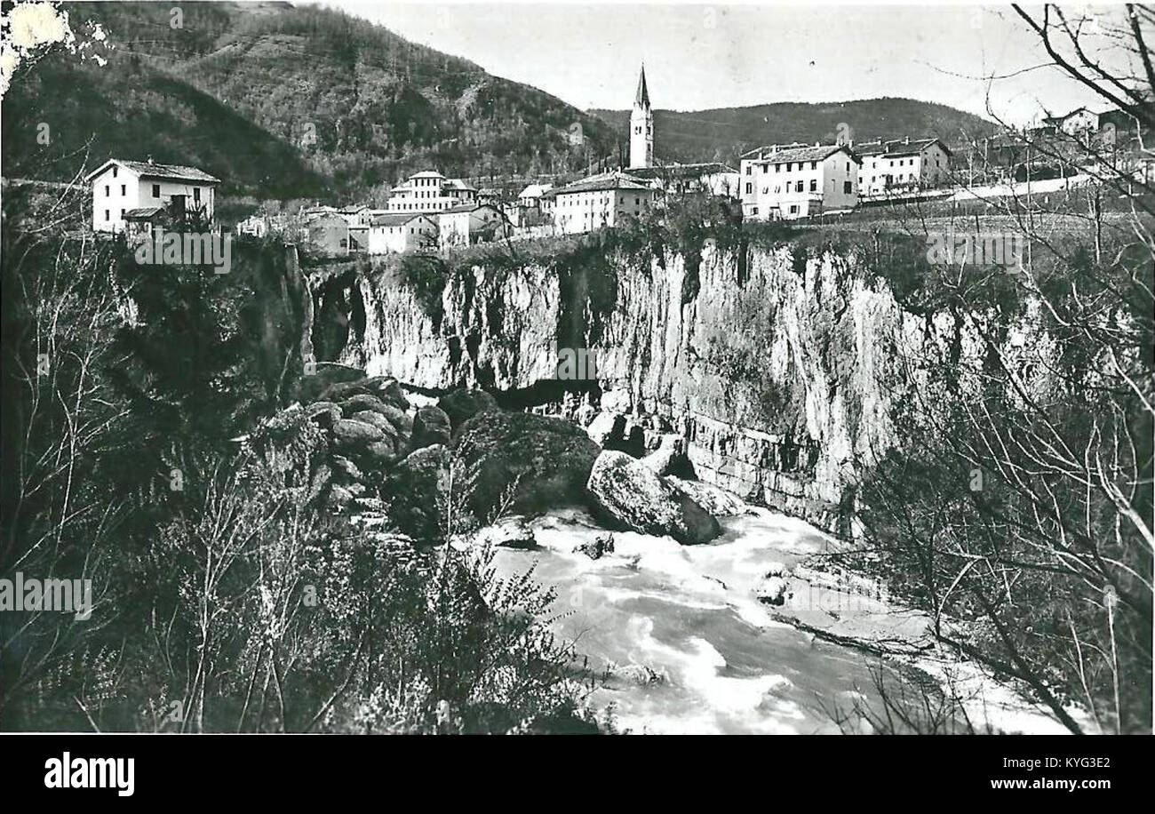 Postcard of Most na Soči 1938 Stock Photo - Alamy