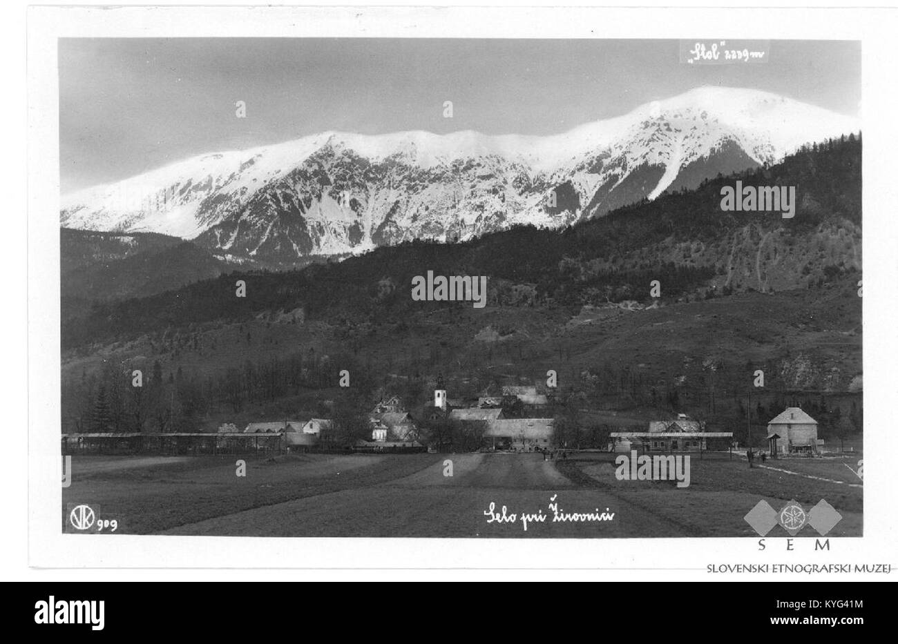 Postcard of Selo pri Žirovnici Stock Photo Alamy