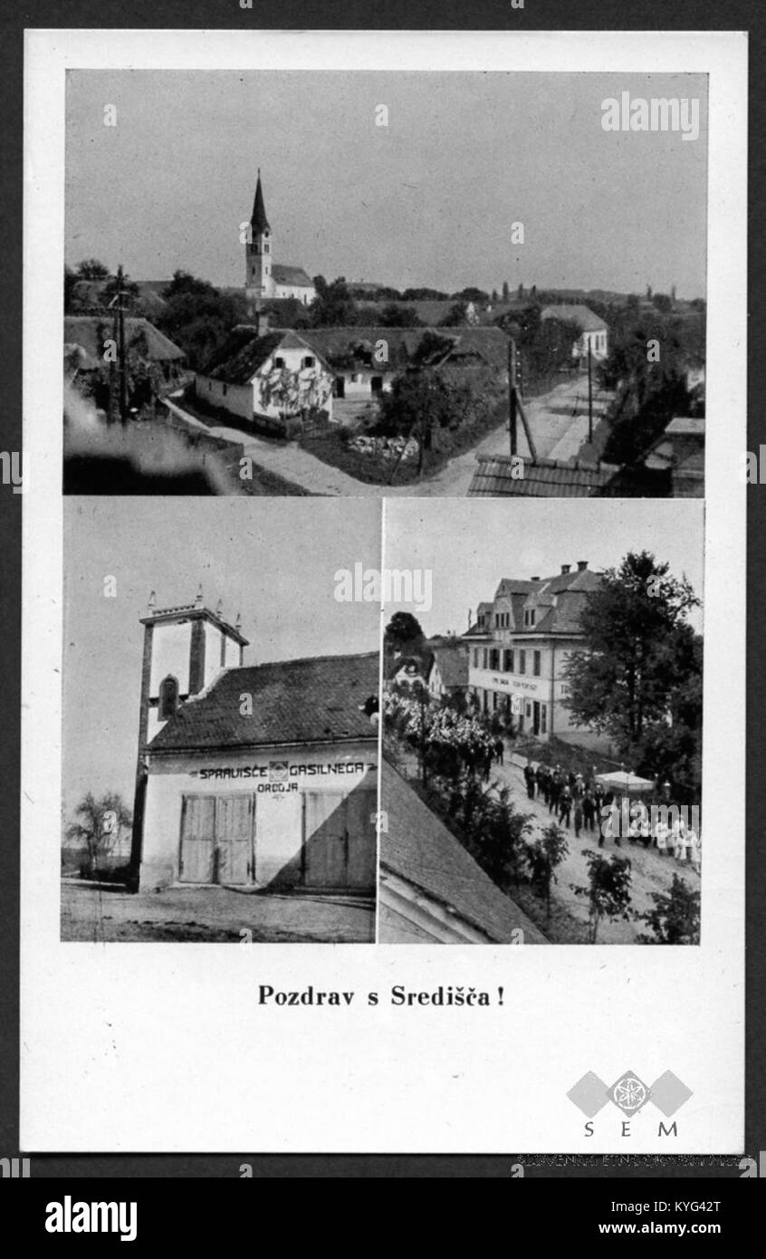 Postcard of Središče ob Dravi Stock Photo Alamy