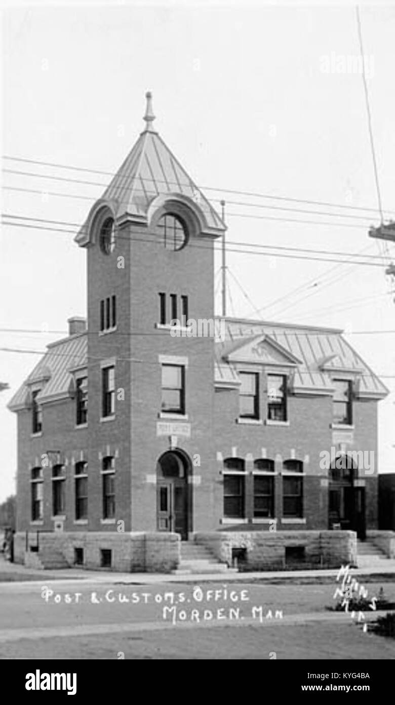 Post and customs office, Morden, Manitoba Stock Photo Alamy