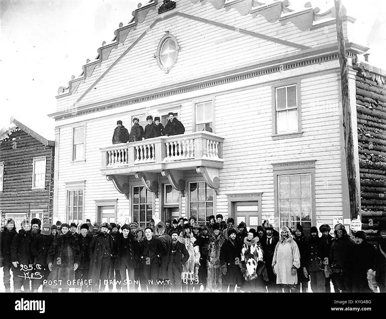Post Office, Dawson, Yukon Territory, ca 1899 (HEGG 683 Stock Photo Alamy