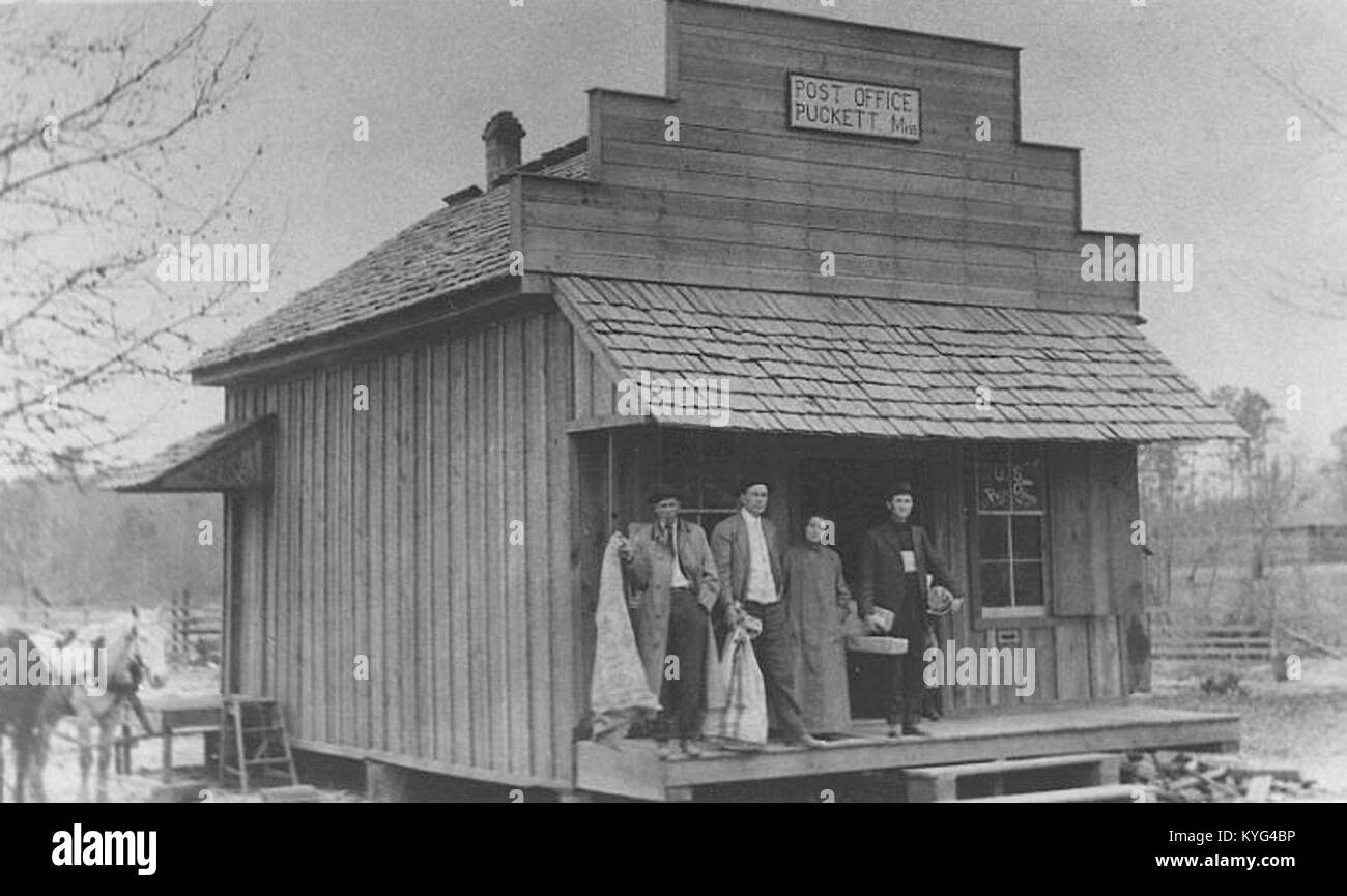 Post Office, Puckett, Mississippi (1912 Stock Photo Alamy